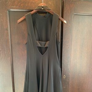 Free People backless fit and flare dress